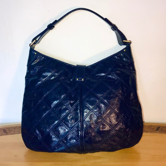 J. Crew quilted leather hobo in Navy Blue - Picture 4 of 10